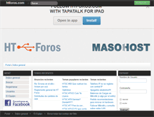 Tablet Screenshot of htforos.com